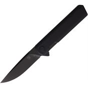 Se7en Plus 240506BK Hera Black D2 Carbon Steel Drop Point Linerlock Knife Black G10 Handles