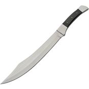 Pakistan 203525 Scimitar Style Bowie Fixed Blade Knife Black Handles