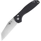 Bestech G61A Liger D2 Carbon Steel Wharncliff Bar Lock Knife Black G10 Handles