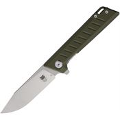 Cobratec RTDD2ODG Riptide D2 Carbon Steel Linerlock Knife OD Green Handles