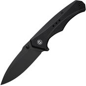 Civivi 23081B1 Photonix Black Stonewash Drop Point Linerlock Knife Black G10 Handles