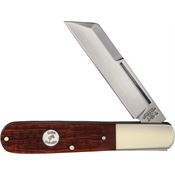 Queen AWB180 Carbon Steel Linerlock Knife Amber Winter Bottom Jigged Bone Handles