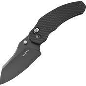 Kizer V3672A1 Bulldog Black Stonewash Nitro V Sheepsfoot Clutch Lock Knife Black Handles