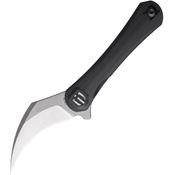 Shieldon DC01A Scythe XL Stonewash Framelock Knife Black G10 Handles