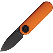 Vosteed A3705 Corgi-V Black Stonewash Drop Point Vanchor Lock Orange Handles