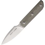 Viper 4060CG Mirror1 Stonewash Fixed Blade Knife Green Micarta Handles