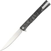 Ocaso 10ETS Solstice Satin Linerlock Knife Black Topo Handles