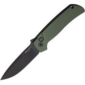 Pro Tech BT2603GREEN Auto Terzuola ATC Black Knife Green Handles