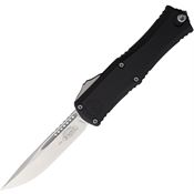 Microtech 1703M1030 Auto Hera II Mini 30th Anniversary Stonewash OTF Knife Black Handles