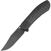 Bestech T2411D Vestige Black Stonewash Magnacut Framelock Knife Black Stonewash/Carbon Fiber Handles