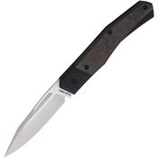 Suprlativ 011 Infidel Clip Point Slip Joint Knife Black Camo Carbon Fiber Handles