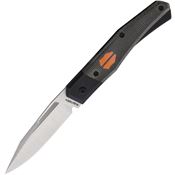 Suprlativ 016 Infidel Clip Point Slip Joint Knife Black Micarta Handles