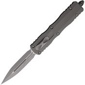 Microtech 22710APNC Auto Dirac Delta Apocalyptic Double Edge Dagger OTF Knife Gray Handles