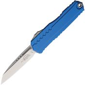 Microtech 124110BL Auto Cypher II Stonewash OTF Knife Blue Handles