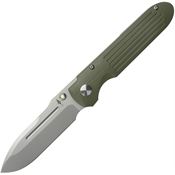 Terrain 365 10505 Invictus AT Framelock Knife OD Green Handles