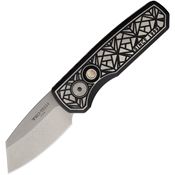 Pro Tech 2024RUNT Auto Runt 5 Stonewash MagnaCut Button Lock Knife Two-Tone Handles