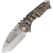 Medford 0124TT03A2 Praetorian T Tumbled Tanto Framelock Knife Flame Handles