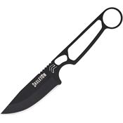 Cimo 403085PT Skeleton Fixed Blade Knife Black Handles