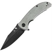 Tenable 1061A2 Rei Black Stonewash Spear Point Linerlock Knife Green Micarta Handles