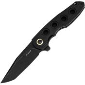 Kizer V4568A1 Z-82 Black Stonewash Nitro V Tanto Linerlock Knife Black G10 Handles