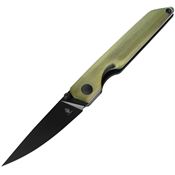 Kizer V3677C2 Shot Black Linerlock Knife Green Aluminum Handles