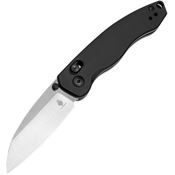 Kizer V3681C1 Exist Satin Nitro V Clutch Lock Knife Black Aluminum Handles