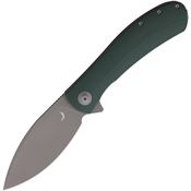 Trollsky 007XL Mandu XL D2 Carbon Steel Linerlock Knife OD Green G10 Handles