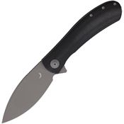 Trollsky 008XL Mandu XL Bead Blast D2 Carbon Steel Linerlock Knife Black Micarta Handles