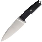 Extrema Ratio 0500SATBLK Shrapnel One Satin Fixed Blade Knife Black Handles