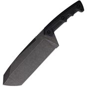 Extrema Ratio 0107DKSBLK Fat Boy Dark Stone Tanto Fixed Blade Knife Black Handles