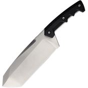 Extrema Ratio 0107SATBLK Fat Boy Satin Tanto Fixed Blade Knife Black Handles