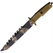 Extrema Ratio 0015BWHCSSE Harpoon Ranger XXV Spear Point Fixed Blade Knife Coyote Sage Handles