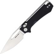 Real Steel 8051BS Vis Satin Crossbar Lock Knife Black G10 Handles