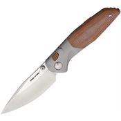 Real Steel 7901NM Hoeft Button Lock Knife Natural Micarta Handles