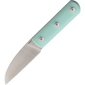 Straight Line 8ALTG Ally Satin Fixed Blade Knife Teal G10 Handles