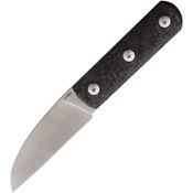 Straight Line 8ALCF Ally Satin Fixed Blade Knife Carbon Fiber Handles