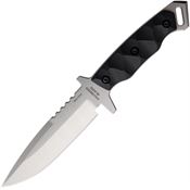 Halfbreed MIK03G2SANVG Medium Infantry Satin Sawback Drop Point Knife Black G10 Handles