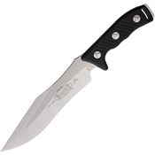 Microtech 10410 Arbiter Stonewash Fixed Blade Knife Black Handles