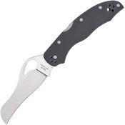 Byrd 24GPGY Gooney Satin Lockback Knife Black G10 Handles