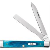 Case XX 25582 Baby Doc Knife Sawcut Caribbean Blue Bone Handles