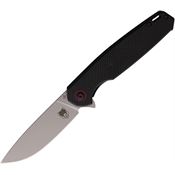 Cobratec TLNBK Talon Satin D2 Carbon Steel Drop Point Linerlock Knife Black G10 Handles