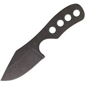 Fred Perrin 2303 Neck Bowie Limited Black Stonewash Fixed Blade Knife