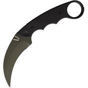 GBRS Group KARODG Combat Karambit OD Green Fixed Blade Knife Black Grooved G10 Handles