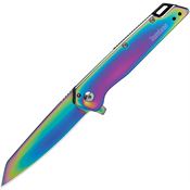 Kershaw 1365RBW Misdirect Spectrum reverse tanto Framelock Knife Rainbow Handles