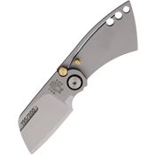 Max MKH01S Sepia Satin Framelock Knife Satin Handles