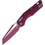 Microtech 210T1PMCSR MSI Red Sheepsfoot Ram-Lok Knife Knife Sangria Tri Grip Handles