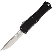 Microtech 1703M10 Auto Hera II Mini Stonewash OTF Knife Black Handles