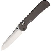 Piratech K01 Kraken Satin Sheepsfoot Crossbar Lock Knife Titanium Handles