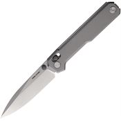 Real Steel 7121TS Perix Syonewash Nitro V Crossbar Lock Knife Gray Titanium Handles