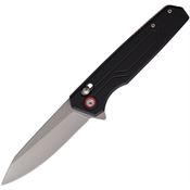 Rough Rider 2681 Assist Open Crossbar Lock Knife Black G10 Handles